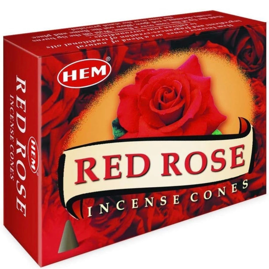 Red Rose Incense Cones - Default Title -