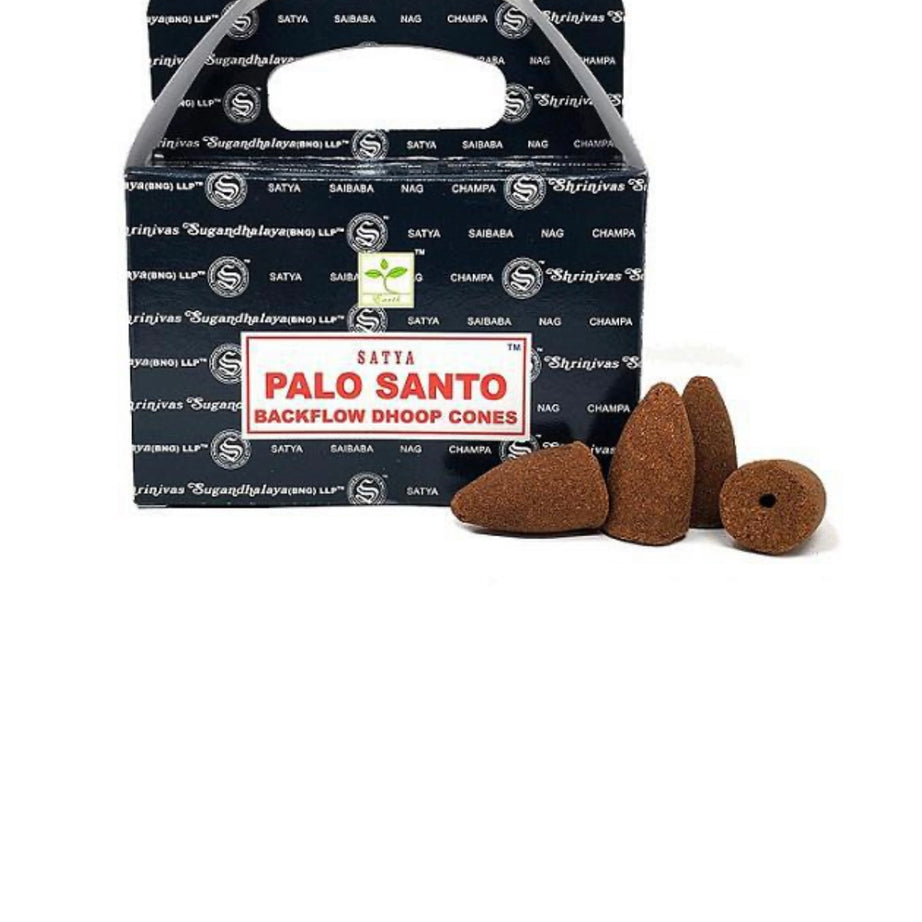 SATYA PALO SANTO BACKFLOW INCENSE CONES - Default Title -