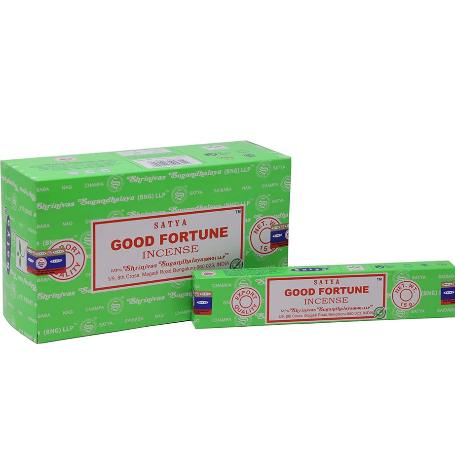 SATYA GOOD FORTUNE INCENSE STICKS 15 GM - Default Title -