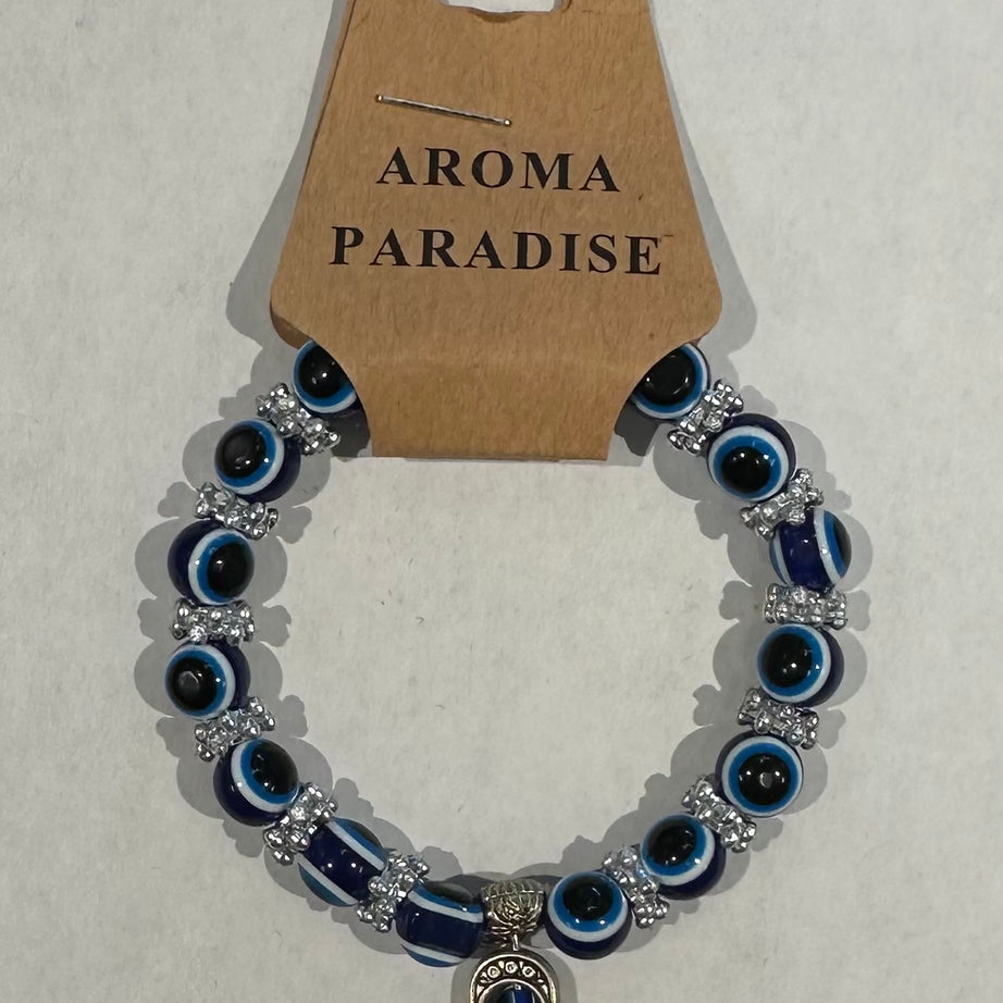 Evil Eye Bracelet 8mm (Blue Regular ) - Default Title -