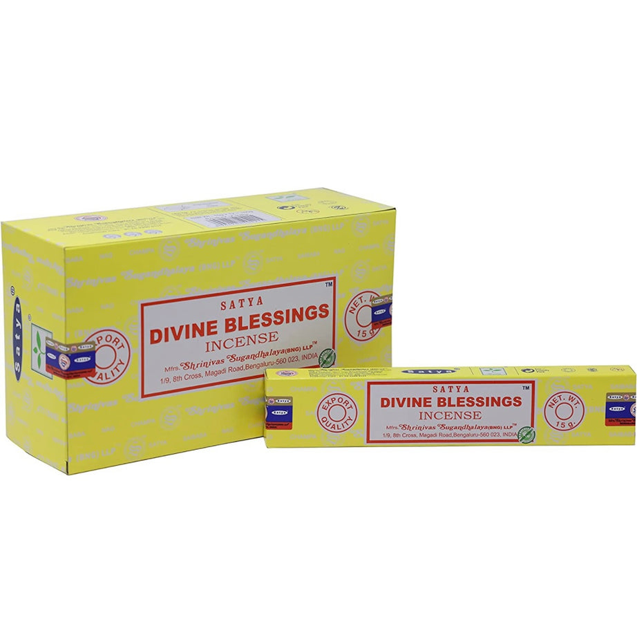 SATYA DIVINE BLESSINGS INCENSE STICKS 15 GM - Default Title -